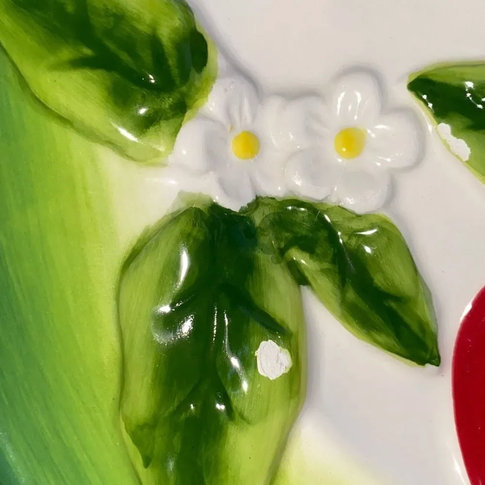 Martha Stewart GUC HTF Rare 2011 Apple Pattern 5780S 7 1/2- Inch Plates Set Of 4